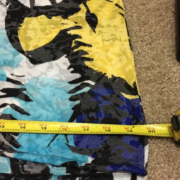 INC / Shirt Sleeveless / Blu Blk Gray wild Medium - Picture 8 of 8